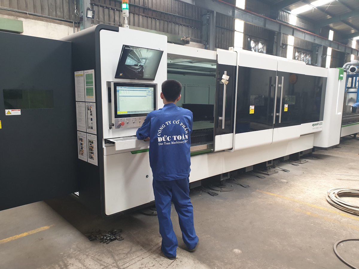 Nhà xưởng gia công cơ khí cắt laser fiber tại Dĩ An